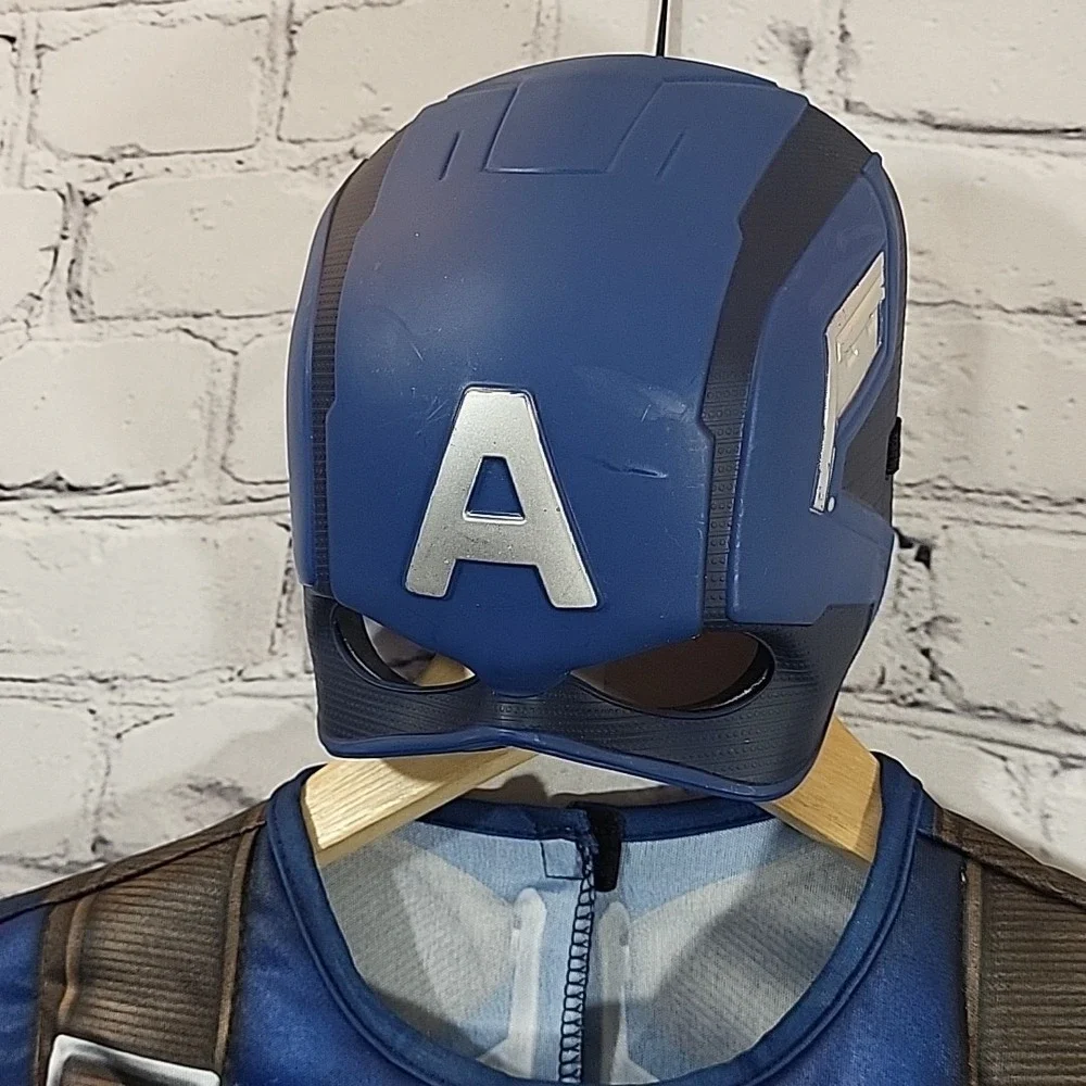 Captain America Costume With Mask Marvel Rubies‎ Boys Med Superhero Halloween